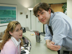 Jim and Pam from "The Office"