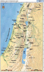 Map of Holy Land