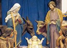 Mary Joseph and Jesus - Christmas Creche