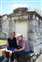 My mom and me at her mother's grave, Metairie Cemetery, New Orleans. My mom had not been back here since the funeral service in 1954.