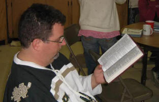 Dan Sheridan studies at Palo Duro Canyon, Amarillo Conference